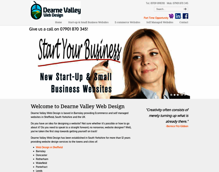 Dearnevalleywebdesign.co.uk thumbnail