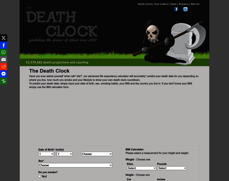 Death-clock.org thumbnail