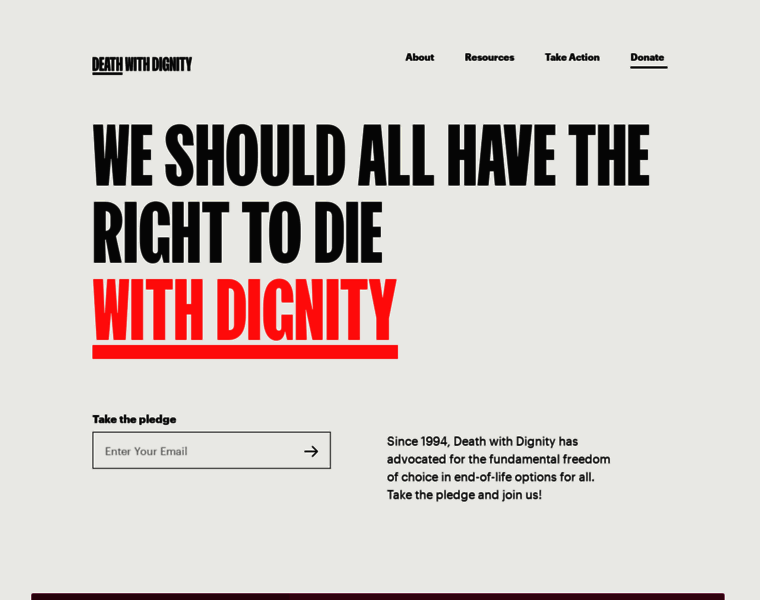 Deathwithdignity.org thumbnail