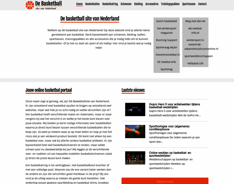 Debasketballsitevannederland.nl thumbnail