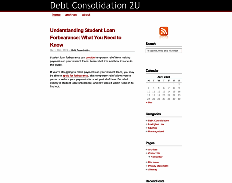 Debt-consolidation-2u.com thumbnail