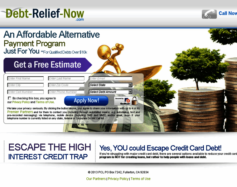 Debt-relief-now.com thumbnail