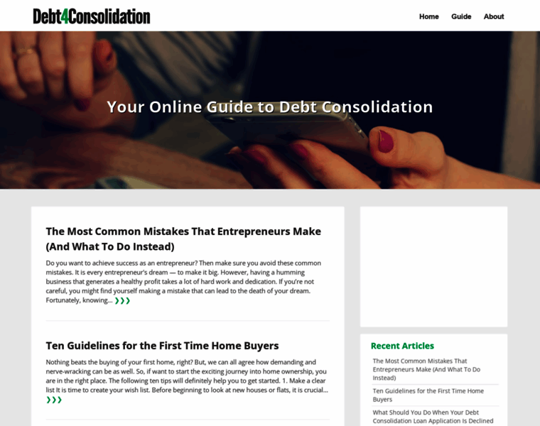 Debt4consolidation.com thumbnail