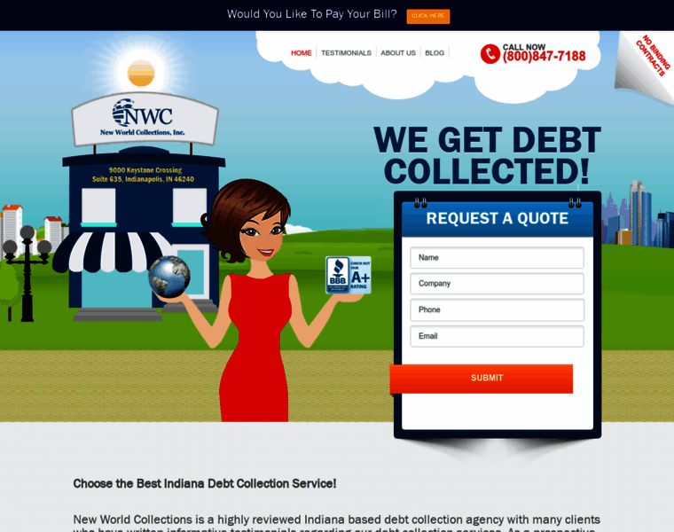 Debtcollectionindianapolis.com thumbnail