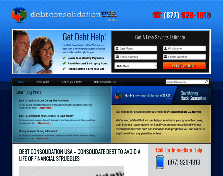 Debtconsolidationusa.com thumbnail
