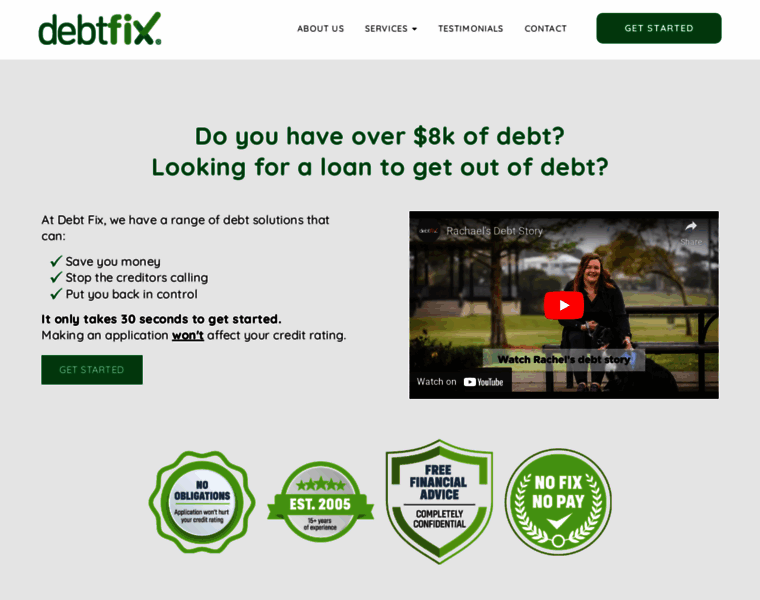 Debtfix.com.au thumbnail