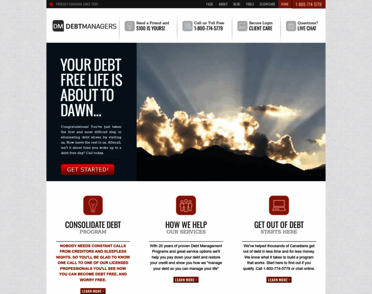 Debtmanagers.ca thumbnail
