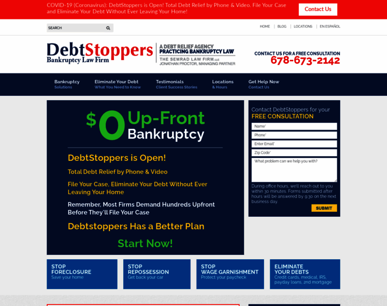 Debtstoppersatl.com thumbnail