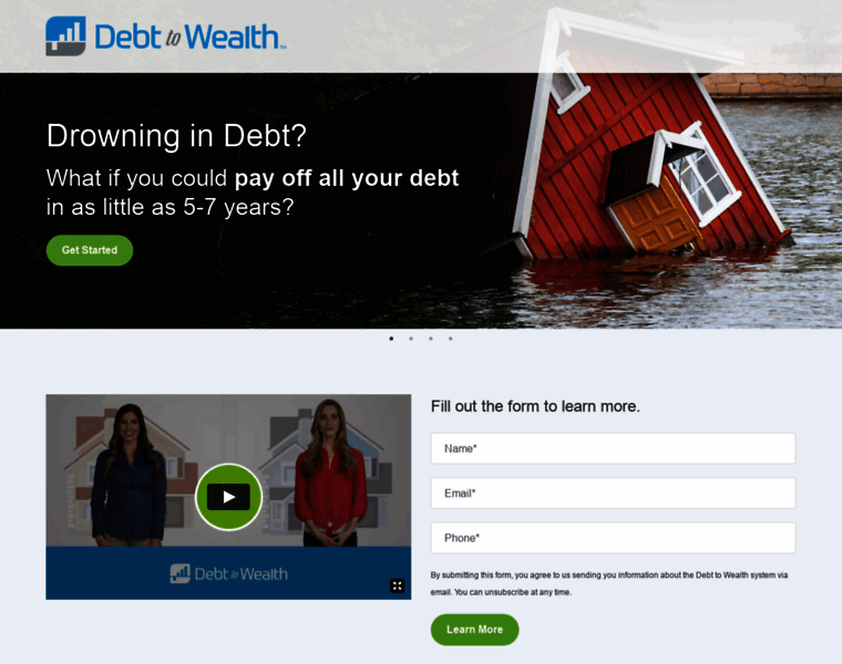 Debttowealth.com thumbnail
