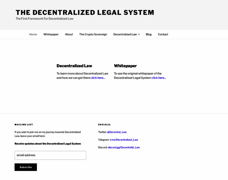 Decentralizedlegalsystem.com thumbnail