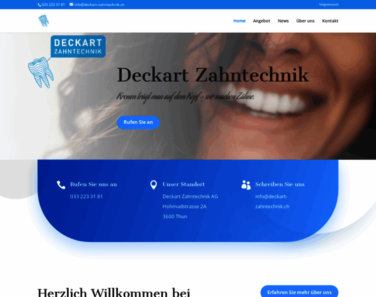 Deckart-zahntechnik.ch thumbnail