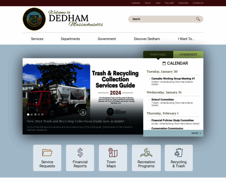Dedham-ma.gov thumbnail