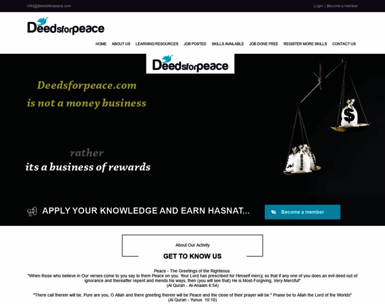 Deedsforpeace.com thumbnail
