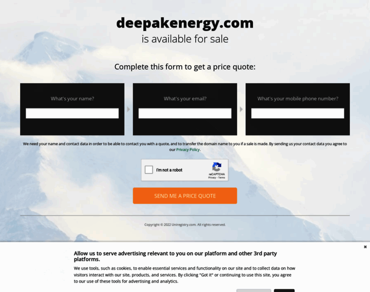 Deepakenergy.com thumbnail