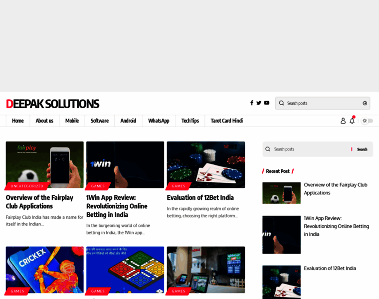Deepaksolutions.com thumbnail