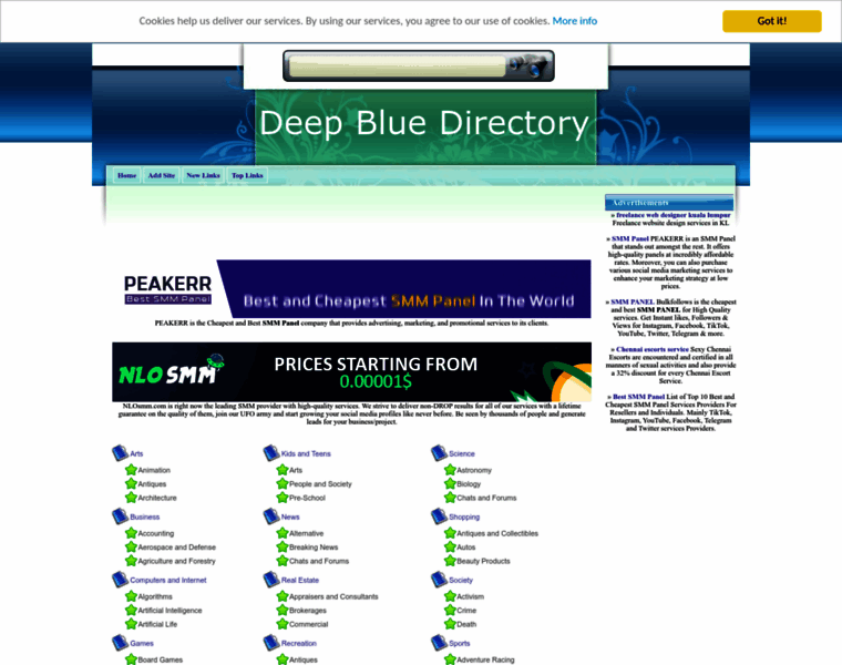 Deepbluedirectory.com thumbnail