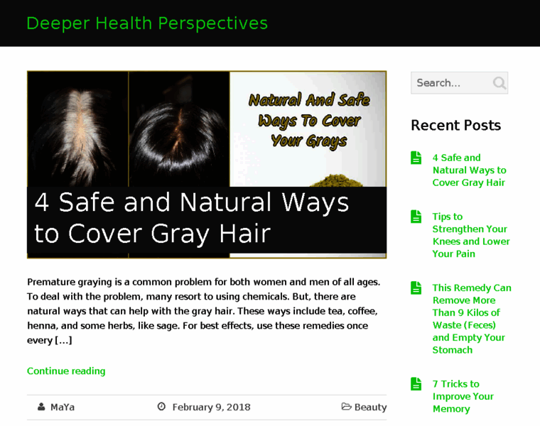 Deeperhealthperspectives.com thumbnail