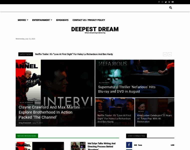 Deepestdream.com thumbnail
