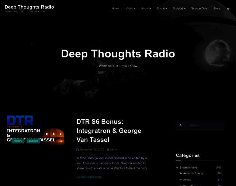 Deepthoughtsradio.com thumbnail