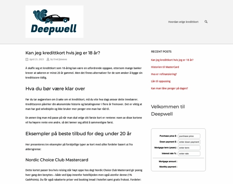 Deepwell.no thumbnail