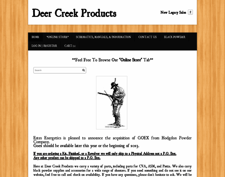 Deercreekproducts.net thumbnail