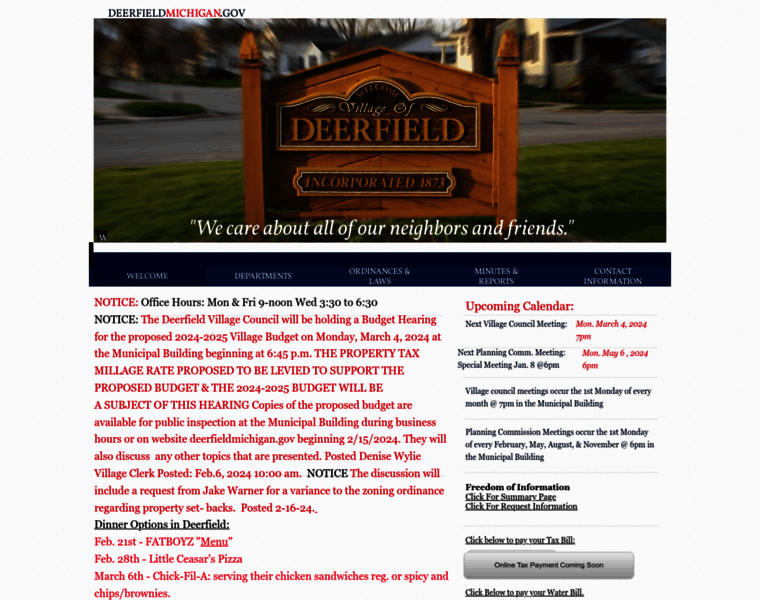 Deerfieldmichigan.gov thumbnail