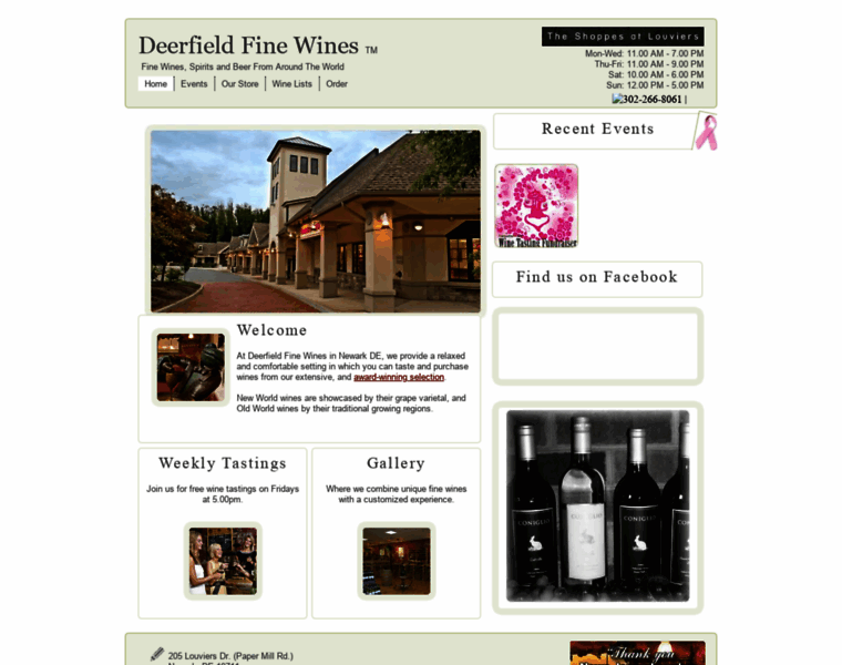 Deerfieldwines.com thumbnail