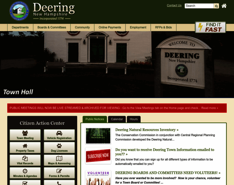 Deering.nh.us thumbnail