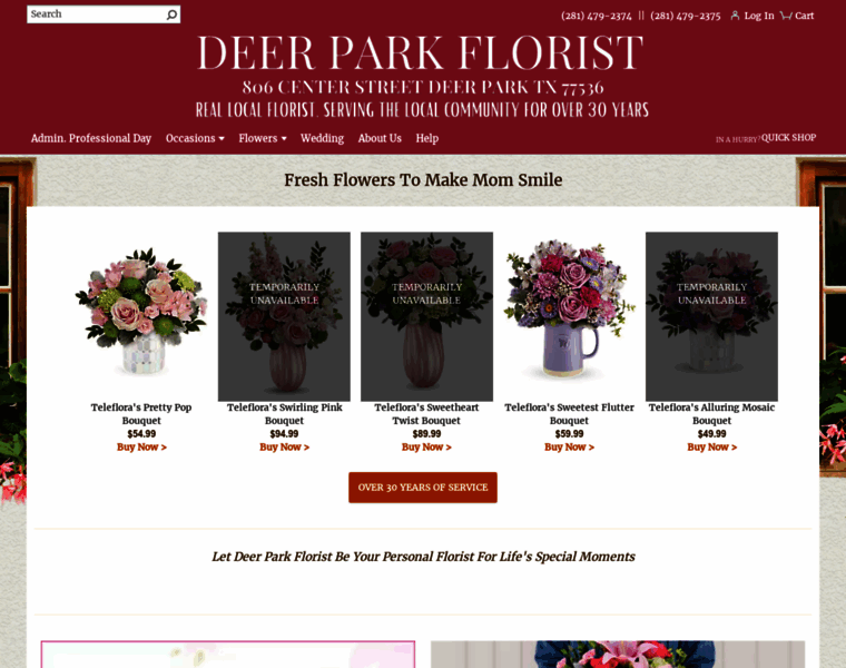 Deerpark-florist.com thumbnail