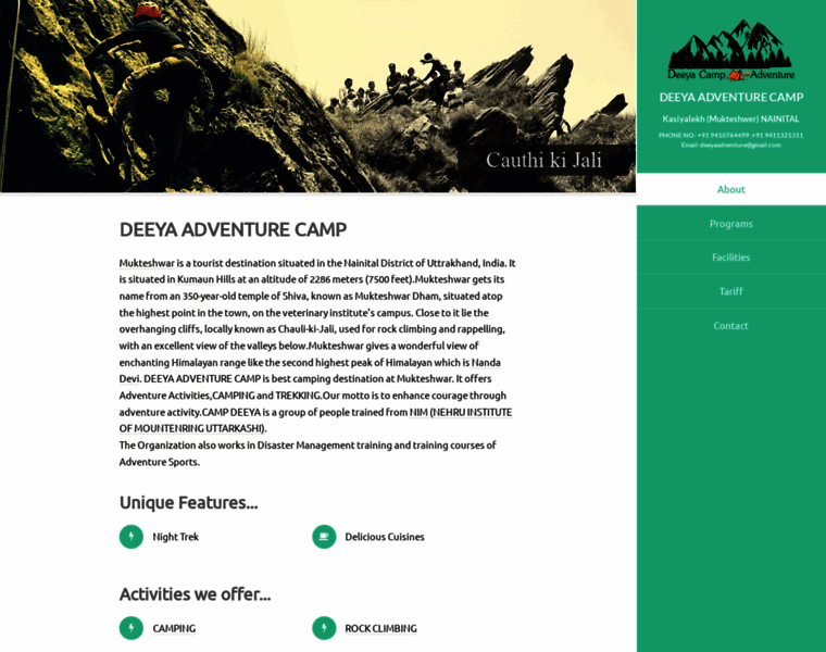 Deeyaadventurecamp.com thumbnail