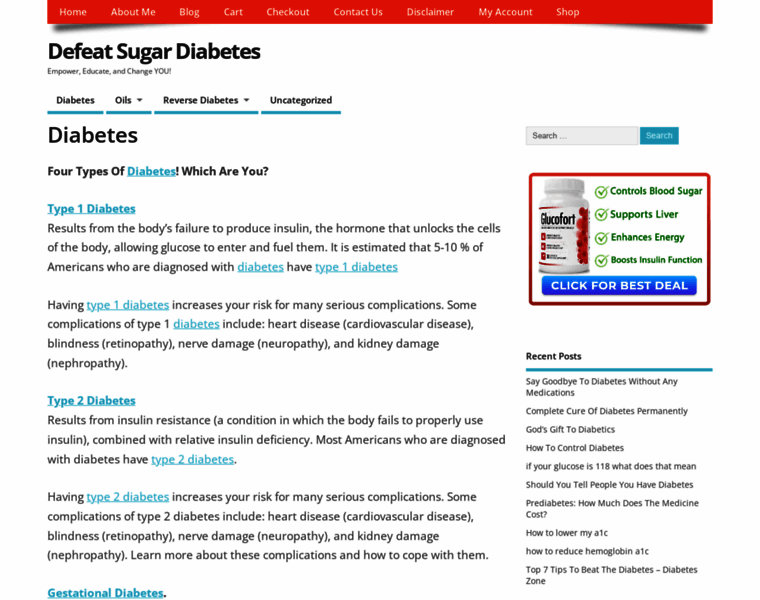 Defeatsugardiabetes.com thumbnail