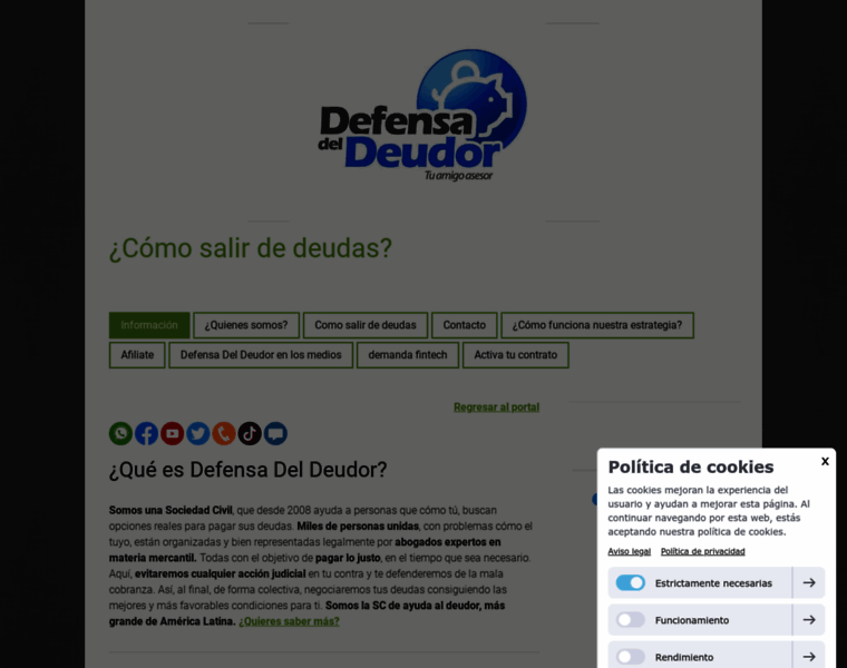 Defensadeldeudor.info thumbnail
