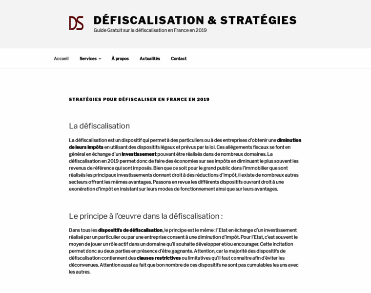 Defiscalisation-strategies.com thumbnail