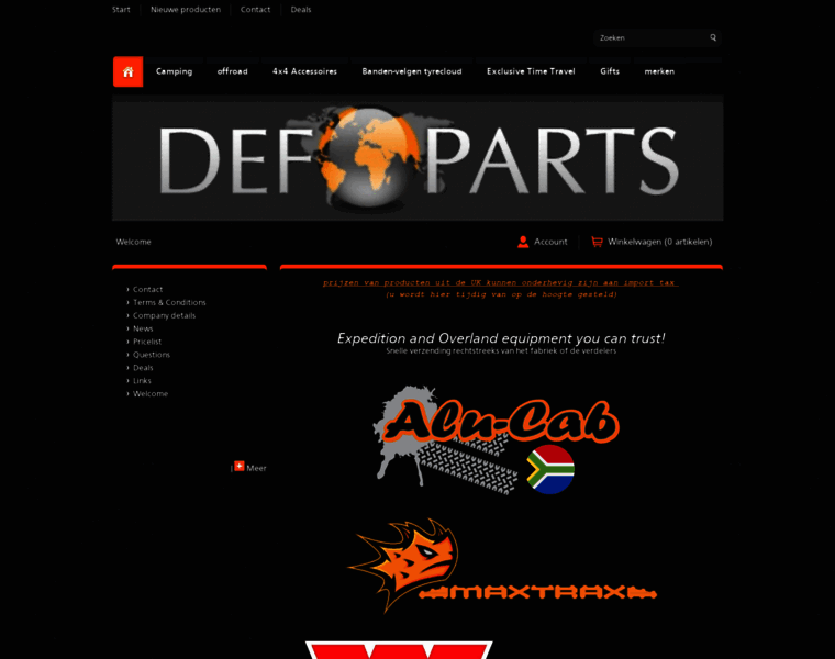 Defparts-webshop.com thumbnail