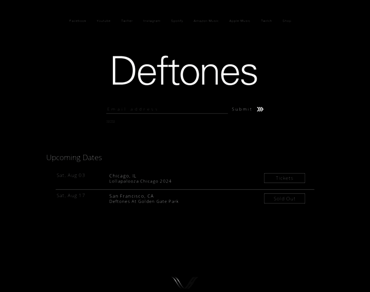 Deftones.com thumbnail