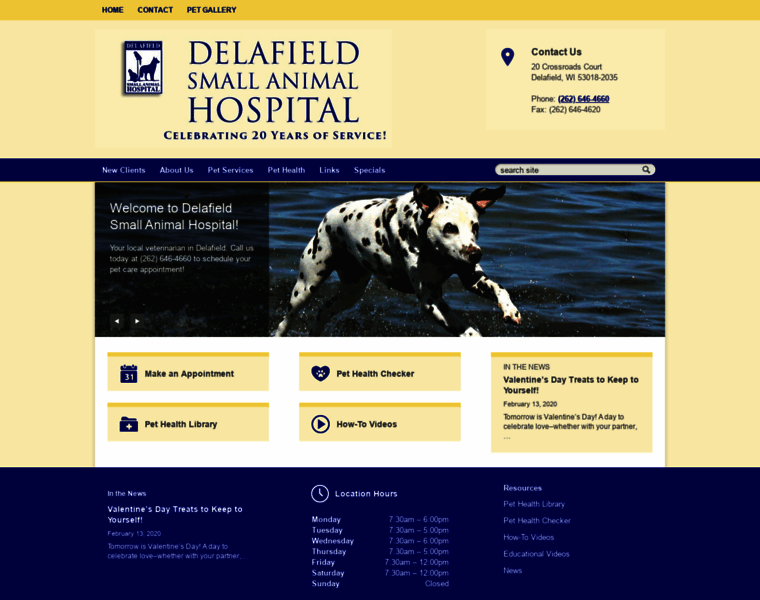 Delafieldsmallanimalhospital.com thumbnail