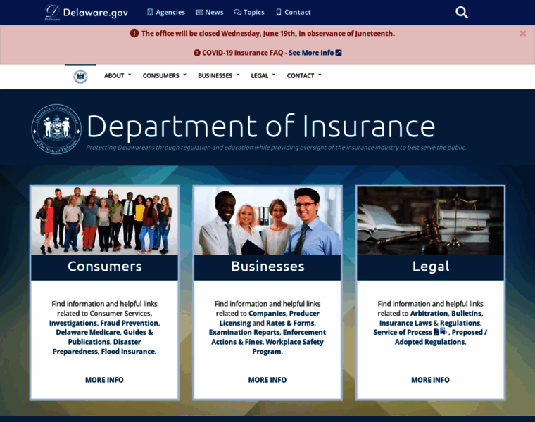 Delawareinsurance.gov thumbnail