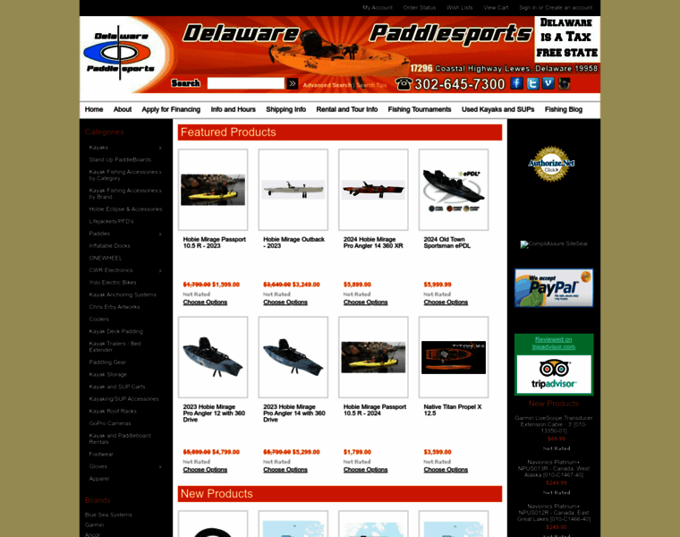 Delawarepaddlesports.com thumbnail