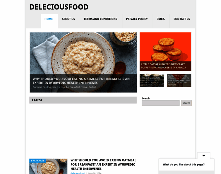 Deleciousfood.com thumbnail