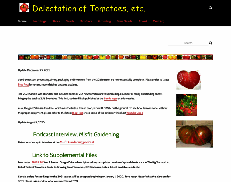 Delectationoftomatoes.com thumbnail