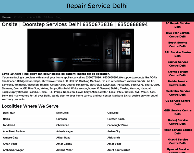 Delhirepairservice.com thumbnail