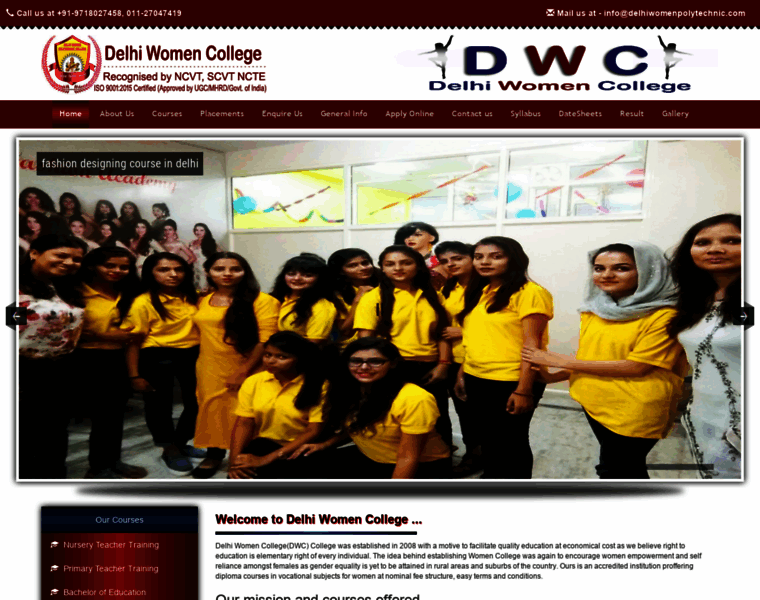 Delhiwomenpolytechnic.com thumbnail