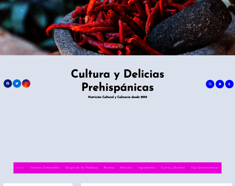 Deliciasprehispanicas.com thumbnail