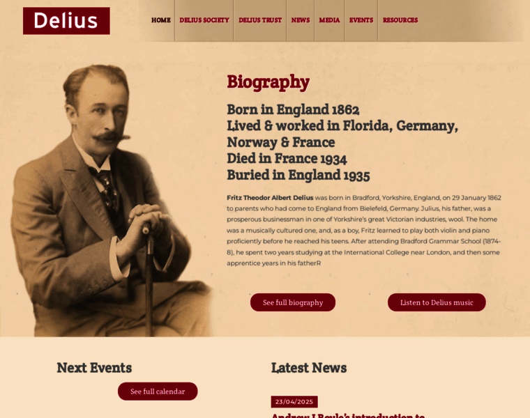 Delius.org.uk thumbnail Delius.org.uk thumbnail