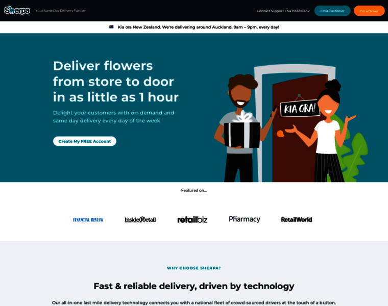 Deliveries.sherpa.net.au thumbnail