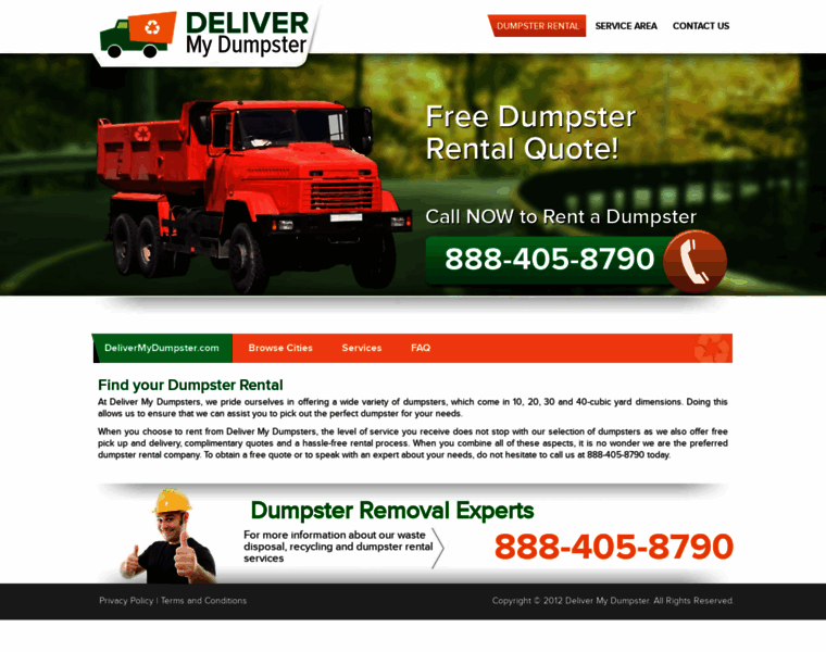 Delivermydumpster.net thumbnail