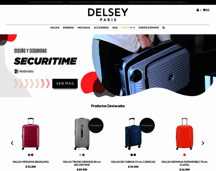 Delsey.com.ar thumbnail