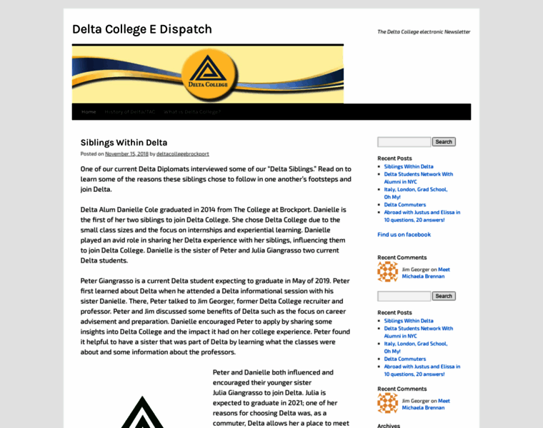 Deltacollegeedispatch.wordpress.com thumbnail