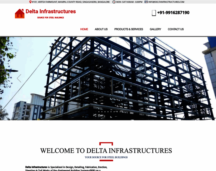 Deltainfrastructures.com thumbnail