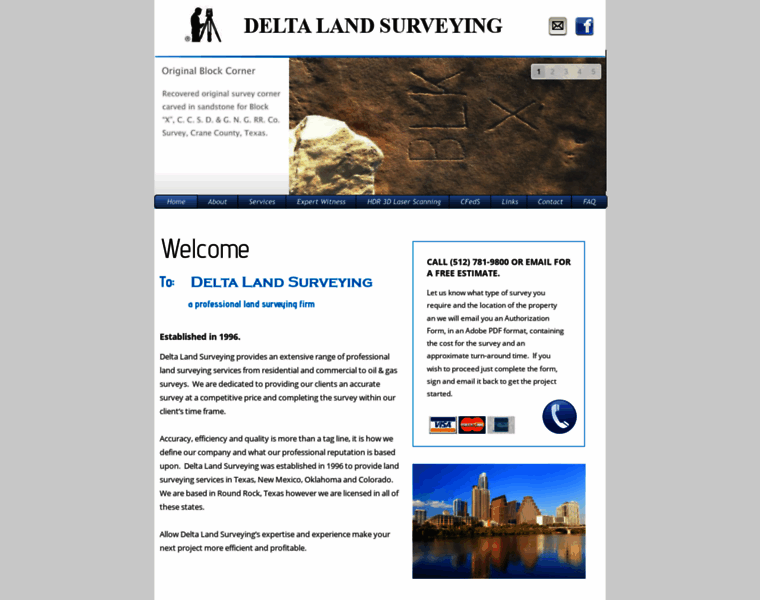 Deltalandsurveying.net thumbnail